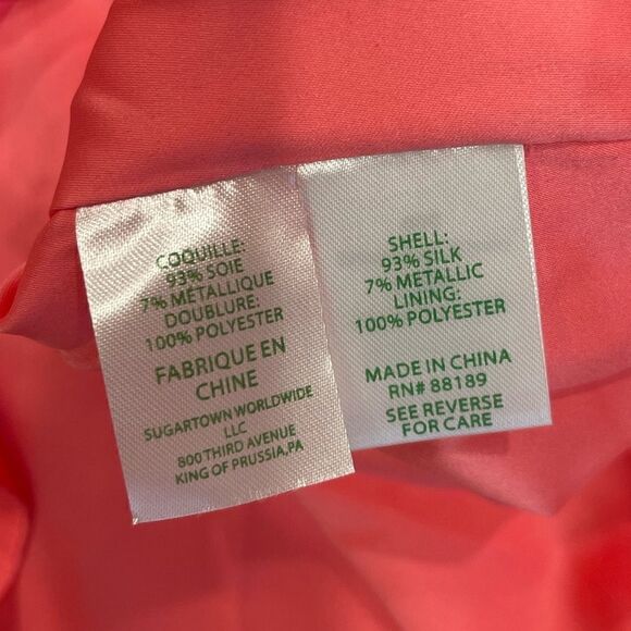 Lilly Pulitzer Chianna Silk Belted Mini Dress in Coral Sands.Size 4 - Picture 14 of 16